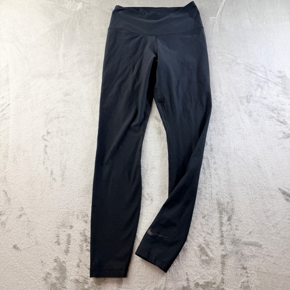 Nike Dri-FIT Legend Pants Womens Small Black High Rise Athletic Leggings RN56323